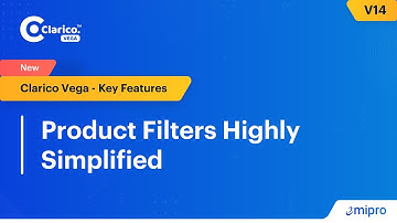 Product Filters Highly Simplified | Clarico Vega V14