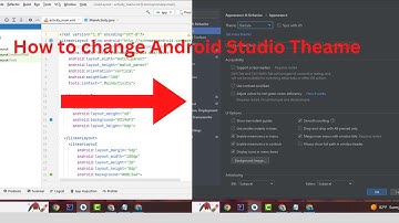 How To Change Android Studio Background Color To Black | How To Change Android Studio Theme color