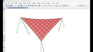 SAP2000 - ANALISIS Y DISEÑO DE TENSO ESTRUCTURA- (VELARIA )-ANALISIS NO LINEAL  ‐ PART#1