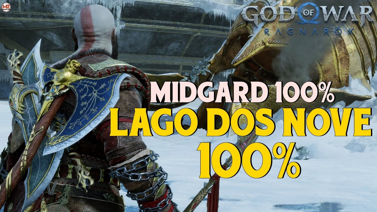 GOD OF WAR RAGNARÖK  LAGO DOS NOVE 100% - Todos Colecionáveis - (MIDGARD  100%) 