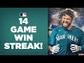 14game win streak for mariners ms go into break red hot