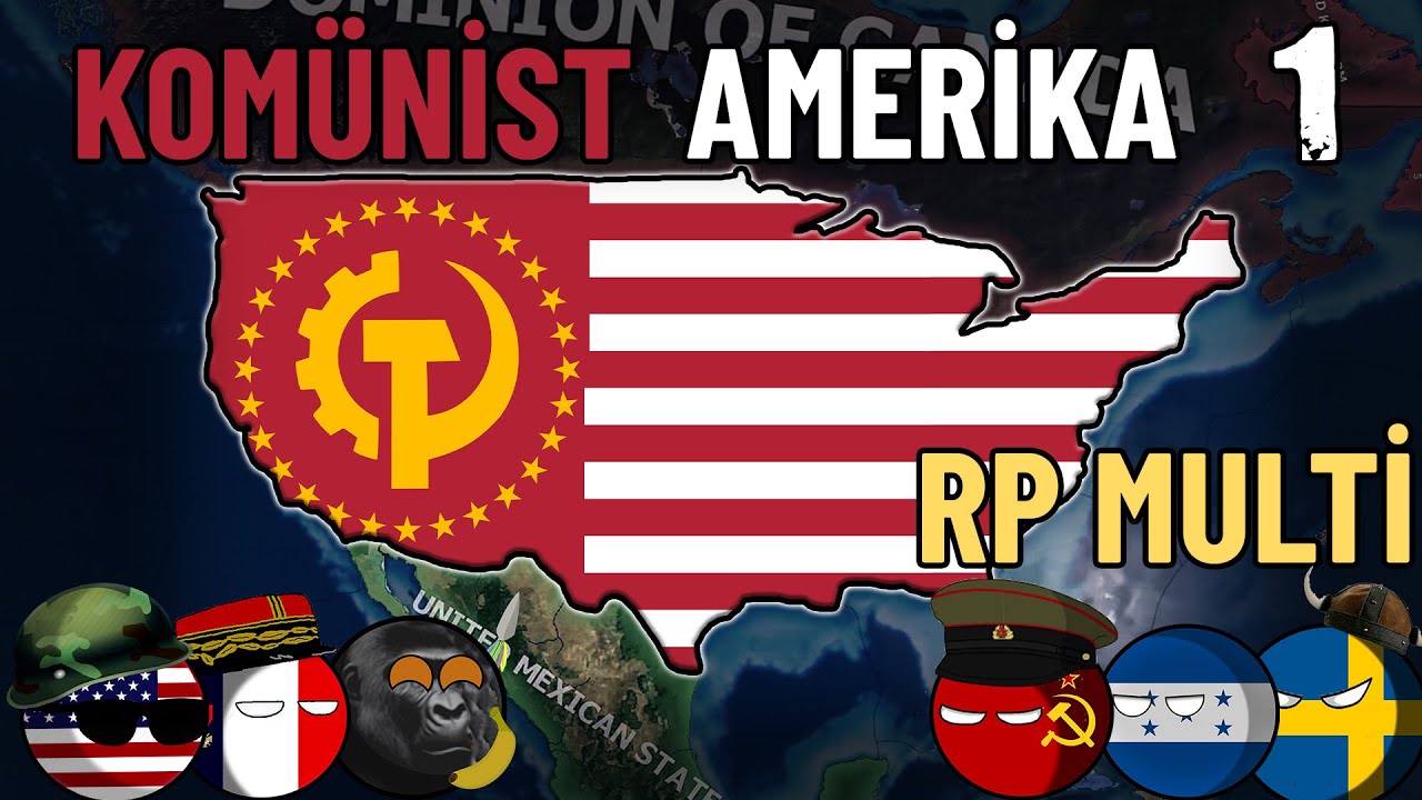 KENDİNE KADAR KOMÜNİST AMERİKA | HEARTS OF IRON 4 | MULTIPLAYER AMERİKA #1