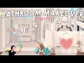 BATHROOM MAKEOVER! 🛁 Decorating + cleaning, cute decor haul, self care night 🎀 | Moving ep. 9