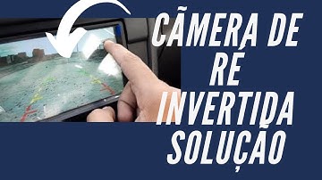 câmera de ré tech one invertida solução
