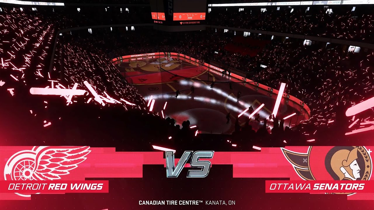 NHL 24 Gameplay Game 5 Red Wings vs Senators (Superstar) [4K 60fps