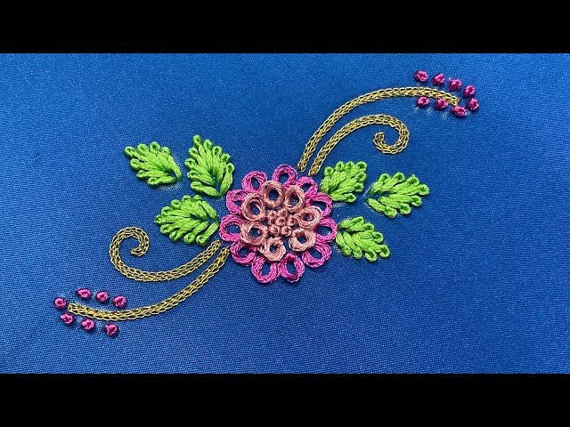 Aari Embroidery - Class 27 || Ring Knot || Aari Tutorial in Tamil || Hand  Embroidery - YouTube