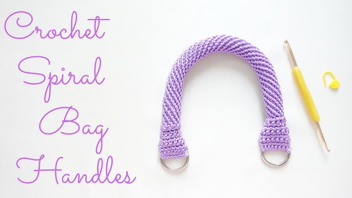 How To Crochet A Tubular Rope Purse Handle, Strap 