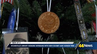 Evansville Library honors Veterans with new exhibit and Honor Tree