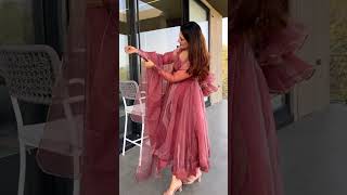 😸 pretty anarkali suit #trend#youtube screenshot 4