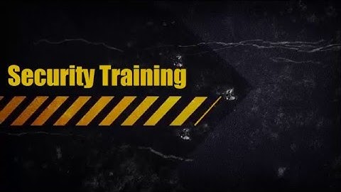 Security Training Intro