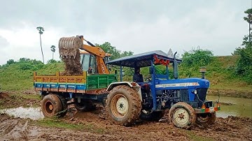 New Holland 3600-2 Tractor fully loaded by JCB 3DX machine |#MVKT