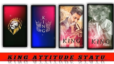 New king attitude status editing | boys attitude status editing | kinemaster video editing