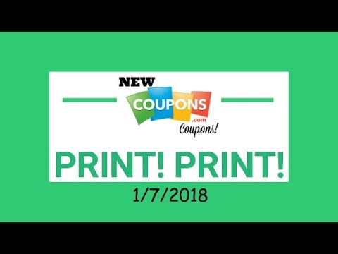 New Printable Coupons 1/7/2018  PRINT NOW!