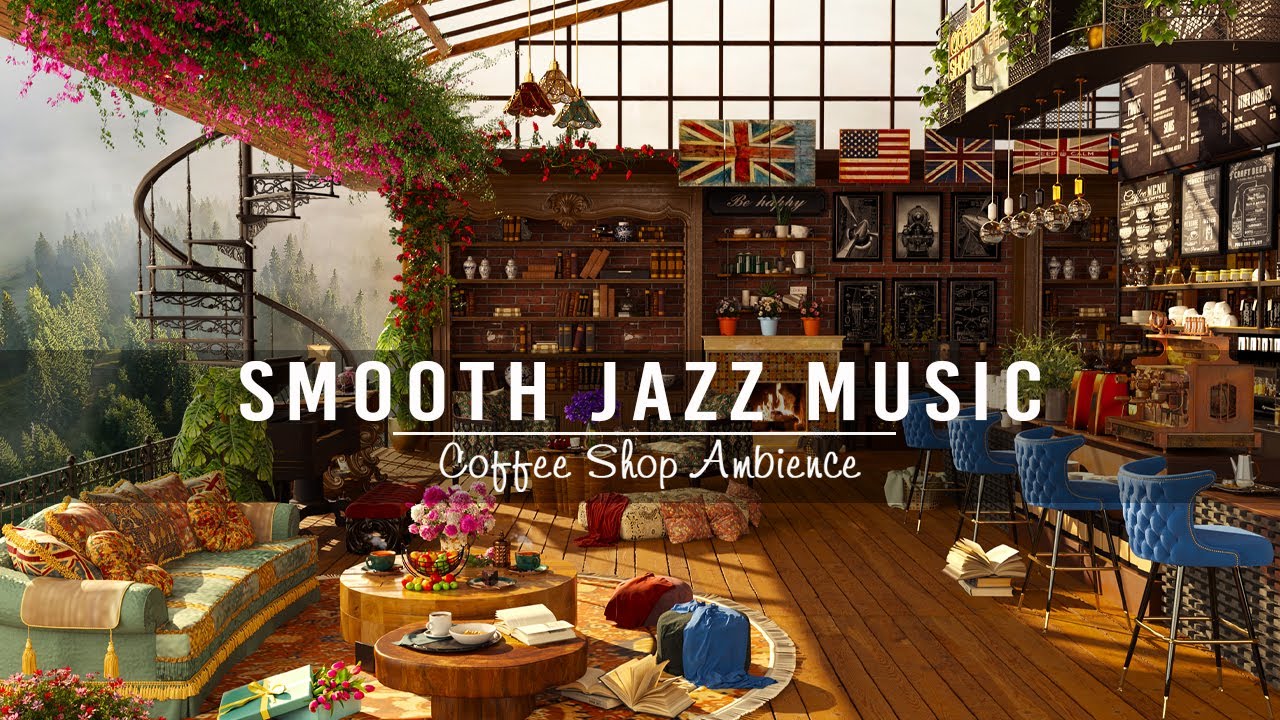 Jazz Relaxing Music in Cozy Coffee Shop Ambience ☕ Smooth Jazz ...