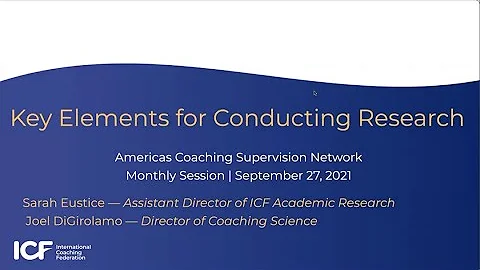 Key Elements of Conducting Research with Joel DeGi...