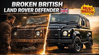 ASMR Car Restoration – Old Dirty British Defender Restored to Gloss Black Beauty