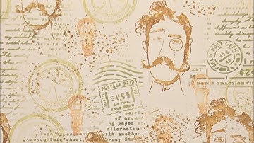 Make your own stamped background and save money!