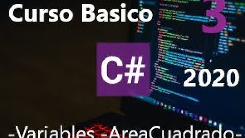 Curso basico de programacion en C# |curso c# visual studio 2020 |Variables-Programa Consola| Video 3