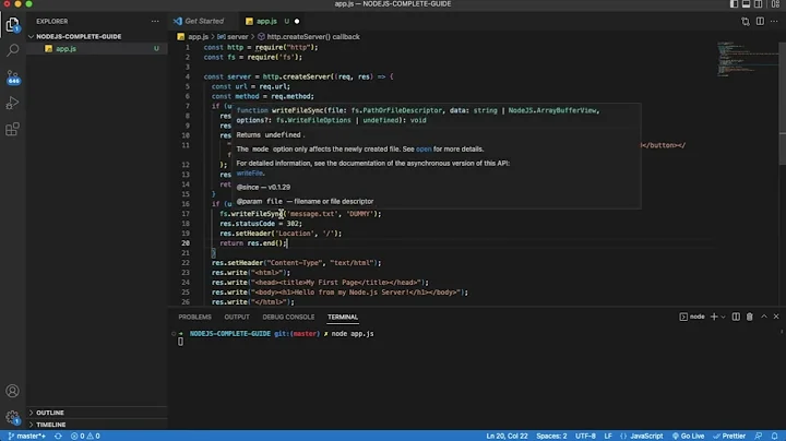 Redirecting Requests - Node.js