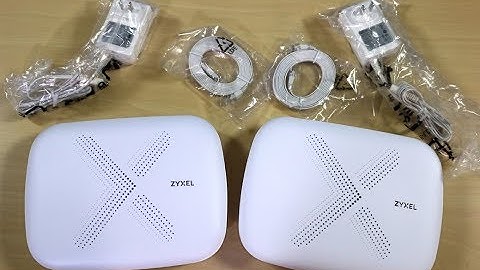 Zyxel Multy X AC3000 Tri-Band WiFi Mesh Network - Unboxing - Poc Network