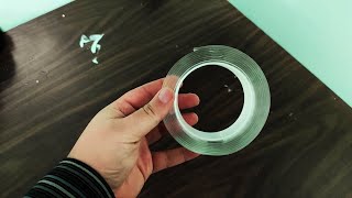 Strong double-sided tape that leaves NO RESIDUE!