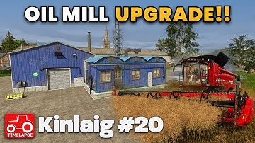 BUILDING AN OIL MILL & CANOLA HARVEST!! Kinlaig FS25 Timelapse Farming Simulator 25 Ep 20