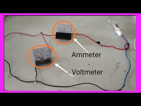 वीडियो: एक सर्किट में एमीटर और वोल्टमीटर कैसे जुड़े होते हैं?