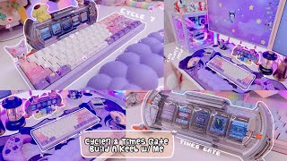 Unboxing Divoom Times Gate & Building TKD Cycle 7 From ClickClack 💜Sanrio Kuromi Aesthetic 🌸