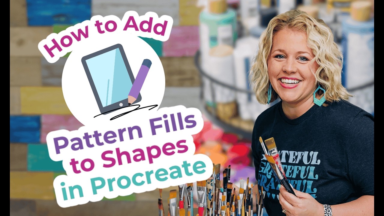 Как добавить заливку узором к фигурам в Procreate | Создавайте дверные таблички с уверенностью