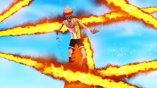 DODGE THE FLAMES! - BEN & ED BLOOD PARTY PARKOUR