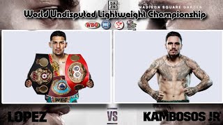 Teófimo López 🆚 George Kambosos Jr. | Unified World Lightweight Championship Highlights