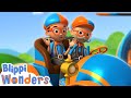 Blippi & Pops Driving in their Car! | Blippi Wonders | Learn ABC 123 | Fun Cartoons Songs and Rhymes