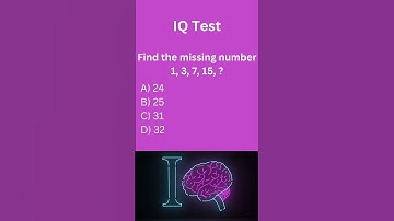 Can You Solve This IQ Puzzle? Find the Missing Number! 🔍 #quiz #iq #shorts #challenge  #iqtest