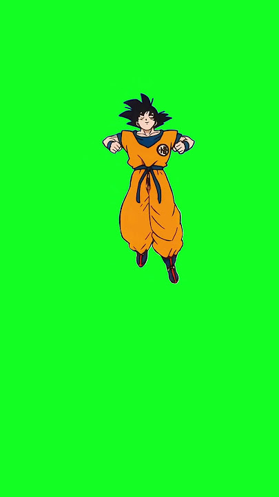 goku warm up greenscreen.