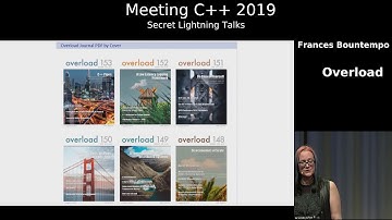 Accu Overload - Frances Buontempo - Meeting C++ 2019 Secret Lightning Talks