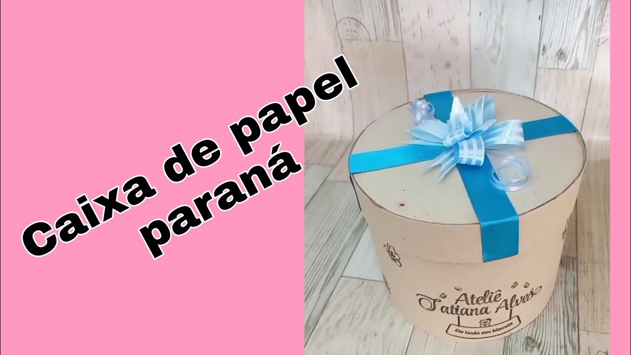 DIY caixa de papel Paraná.