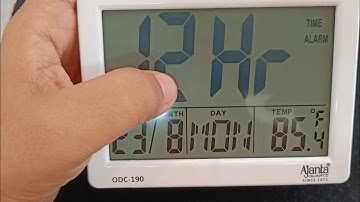 ODC-190 Digital Time Piece Alarm On/Off | Time Configuration Ajanta Digital Timepiece #fullpackage