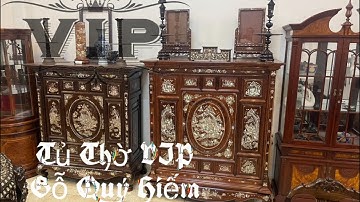 Tủ Thờ 13 Trám  Gỗ Cẩm lai - Gỗ Trắc  quý hiếm cẩn ốc xà cừ  đẹp