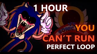 You Can't Run (1 HOUR) Perfect Loop | Vs Sonic.exe [V2 NEW UPDATE!] | Friday Night Funkin'