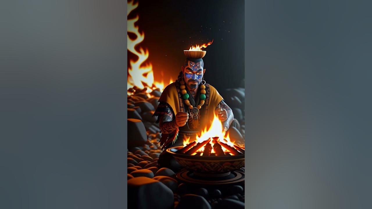 Shamans connect with nature & heal using herbs & spiritual practices. #ai #shaman #nature #aiart