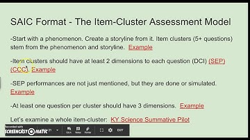 Item Cluster Assessment Model