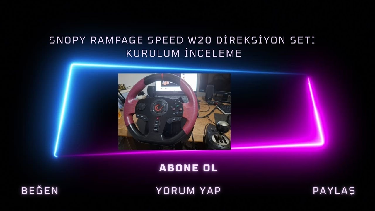 SNOPY RAMPAGE SPEED W20 DİREKSİYON SETİ KURULUM İNCELEME #rampage #direksiyonseti #kurulum #inceleme