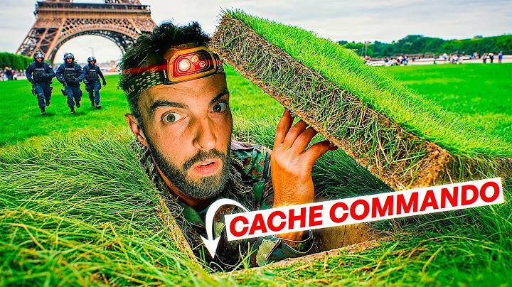 J’AI CREUSÉ SOUS LA TOUR EIFFEL UNE CACHE COMMANDO !