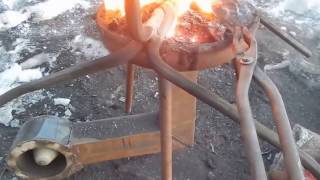 Самодельный горн для ковки, переносной Самодельный горн для ковки, переносной