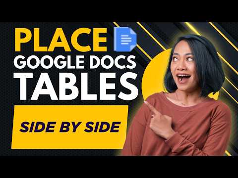 How to Put Two Tables Side By Side in Google Docs | Arrange Google Docs Tables Side By Side