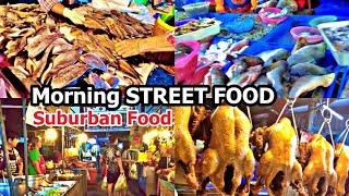 Best Morning STREET FOOD | Breakfast Food Market - Live in Nonthaburi, suburbs near Bangkok