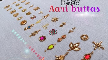 simple aari buttas2023, +color Full easy property buttas, simple aari work buttas