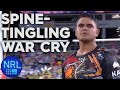 Incredible war cry and haka stirs huge rugby league crowd | NRL on Nine