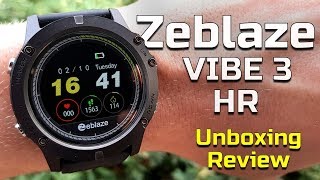 Zeblaze Vibe 3 HR Unboxing and review - YouTube