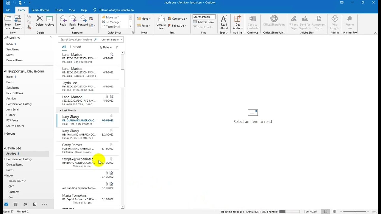 Add An Additional Mailbox In Outlook As A Delegate YouTube